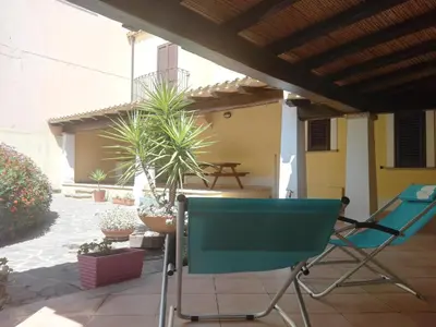 Area soggiorno di Casa LantanaRossa