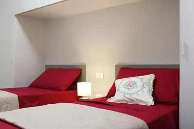 Letto o letti in una camera di Casa Mari