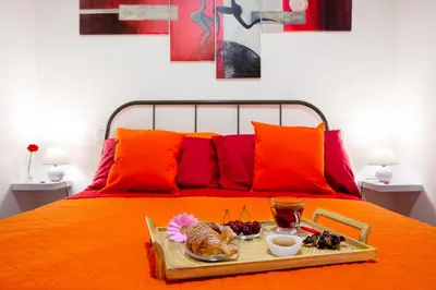 Letto o letti in una camera di Apart Suites Marina