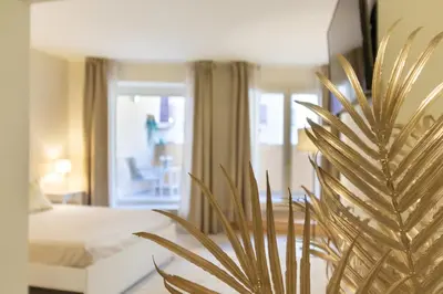 TV o dispositivi per l'intrattenimento presso Studio Apartments Boutique Al Bastione di Cagliari