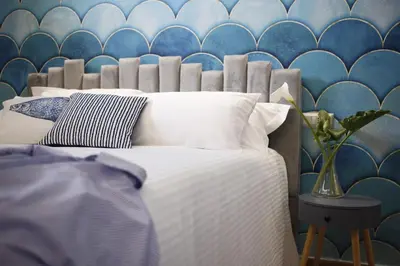 Letto o letti in una camera di Villa Teresina