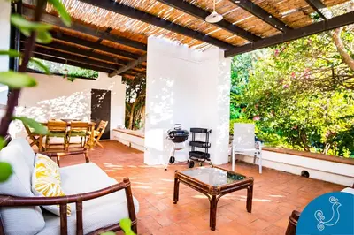 Area soggiorno di Villa Valeria - Charming house close to the beach