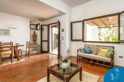 Area soggiorno di Villa Valeria - Charming house close to the beach