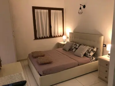 Letto o letti in una camera di Elegante monolocale al centro del paese