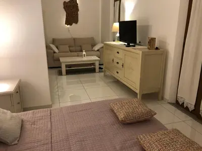 TV o dispositivi per l'intrattenimento presso Elegante monolocale al centro del paese