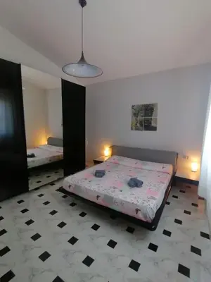 Letto o letti in una camera di Casa Jason con vista