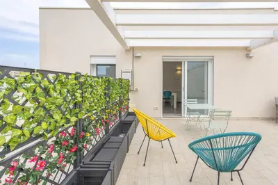 Balcone o terrazza di Bcolors Rooms, Selargius Is Corrias