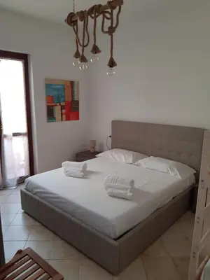 Letto o letti in una camera di Casa BiBa