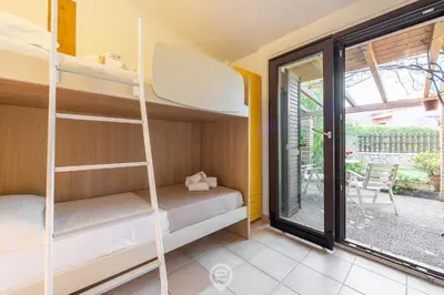 Letto o letti in una camera di Villa Katia