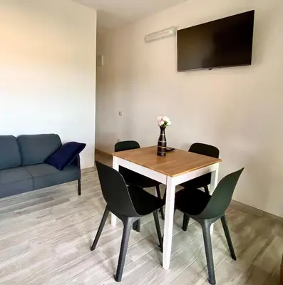 TV o dispositivi per l'intrattenimento presso Torre dei Corsari APPARTAMENTO CON GIARDINO VISTA MARE