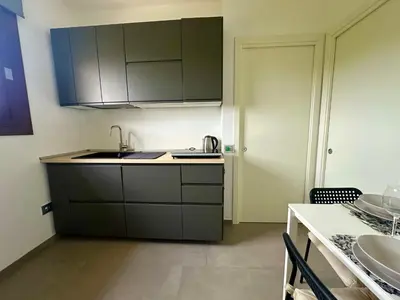 Cucina o angolo cottura di Studios con vista