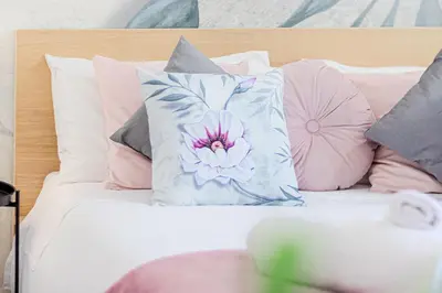 Letto o letti in una camera di Benny's rose house