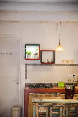 Cucina o angolo cottura di B&B Terra - Stanza Natura