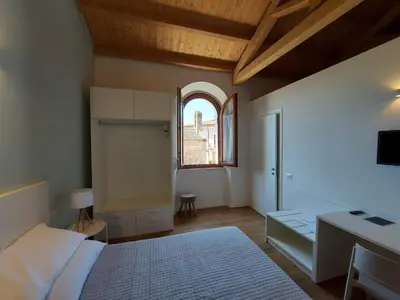Letto o letti in una camera di Casa Fadda