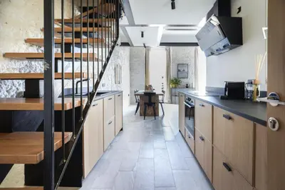 Cucina o angolo cottura di SU MERI STAMPACE - Luxury apartment city center
