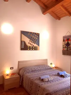 Letto o letti in una camera di La Dimora