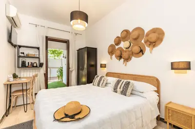 Letto o letti in una camera di B&B Calamoresca