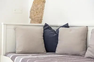 Letto o letti in una camera di Maestrale a pochi passi dal mare