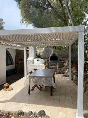 Patio o area all'aperto di Villa Elisa a cinque minuti dalla spiaggia