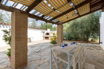 Patio o area all'aperto di Sogno Mediterraneo Pula Sardegna villa a soli 300 mt dal mare