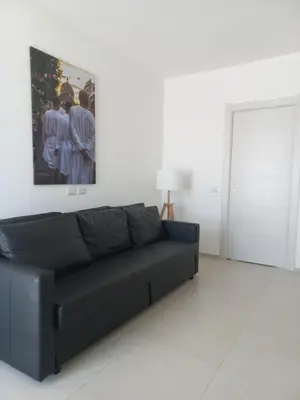 Area soggiorno di Laguna house