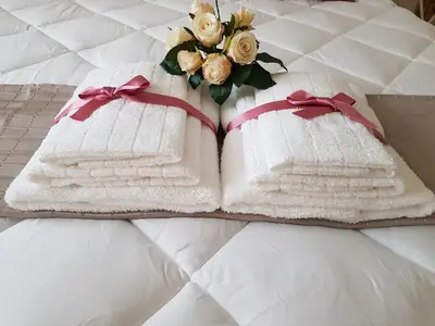 Letto o letti in una camera di Grace dell'isola dei Coralli