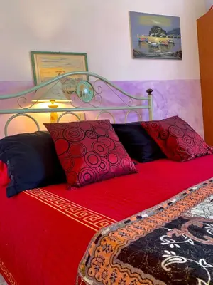 Letto o letti in una camera di Da Irene a due passi dal mare