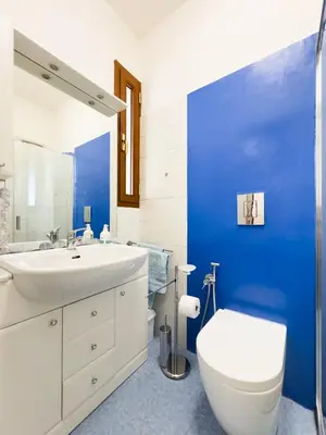 Bagno di Villa con barbecue con giardino vista mare