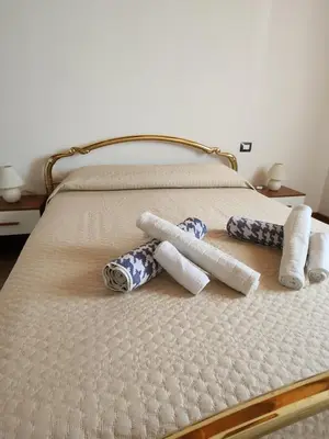 Letto o letti in una camera di Appartamento a due passi dal mare