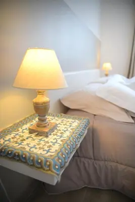 Letto o letti in una camera di Panoramic Studio Carloforte