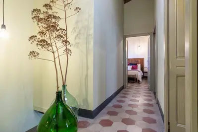 Letto o letti in una camera di Ladiri - Antica dimora in terra cruda