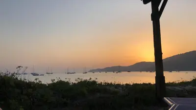 Paesaggio naturale nelle vicinanze della villa