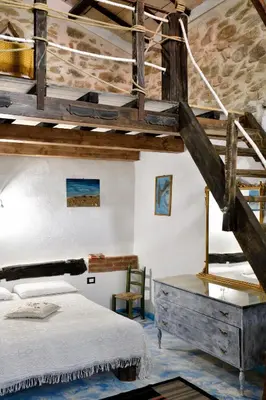 Letto o letti in una camera di La Pergola
