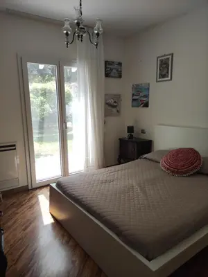 Letto o letti in una camera di Villino Matilde