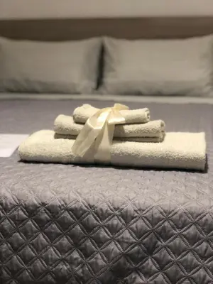Letto o letti in una camera di Domus Alice