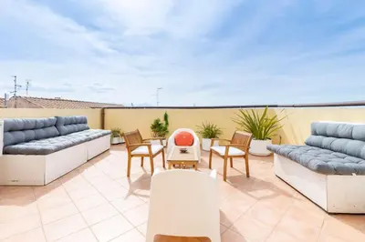 Area soggiorno di Castello Attic Sunset Terrace