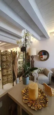 Area soggiorno di Moon's Tower suite&rooms