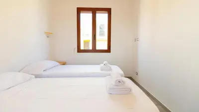 Letto o letti in una camera di Yellow House-Villetta a due passi dal mare