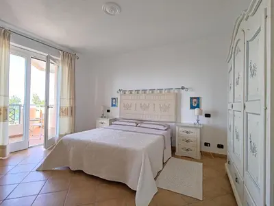 Letto o letti in una camera di Splendida vista sul mare