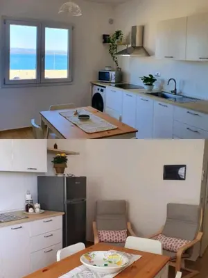 Cucina o angolo cottura di Sky and Sea Apartment Calasetta
