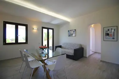 Area soggiorno di Costa Rei Family Beach Apartments 300 m from the Beach