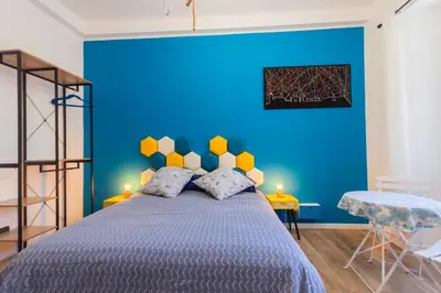 Letto o letti in una camera di Casa Remy