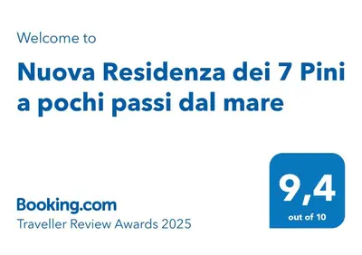 Certificato, attestato, insegna o altro documento esposto da Nuova Residenza dei 7 Pini a pochi passi dal mare