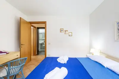 Letto o letti in una camera di Dependance Via Deffenu a 100 metri dalla spiaggia