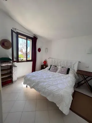 Letto o letti in una camera di Villa Elicis