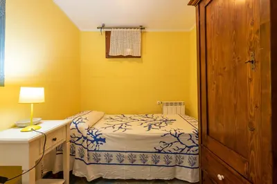 Letto o letti in una camera di Villa Allegra PANORAMICA 150 mt dal mare