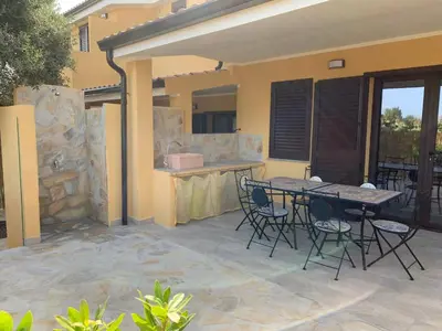 Patio o area all'aperto di Residence Oleandri- Oleandro Rosso