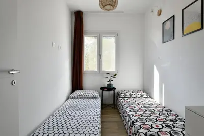 Letto o letti in una camera di Naked House Sardinia