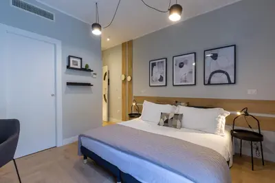 Letto o letti in una camera di Casa Lounge Istria