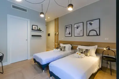 Letto o letti in una camera di Casa Lounge Istria